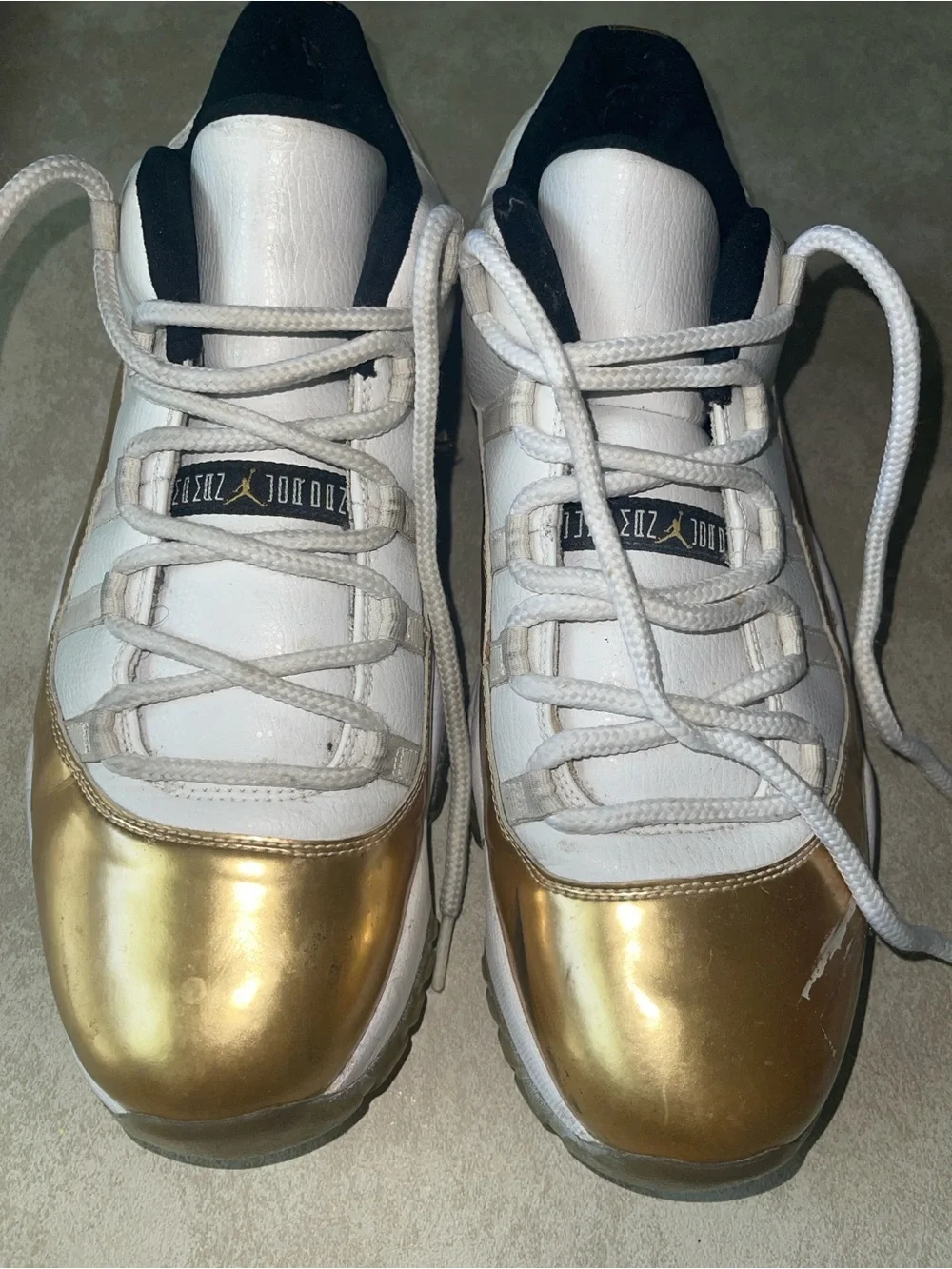 Nike Jordan 11 Retro Low Closing Ceremony White Gold size 13